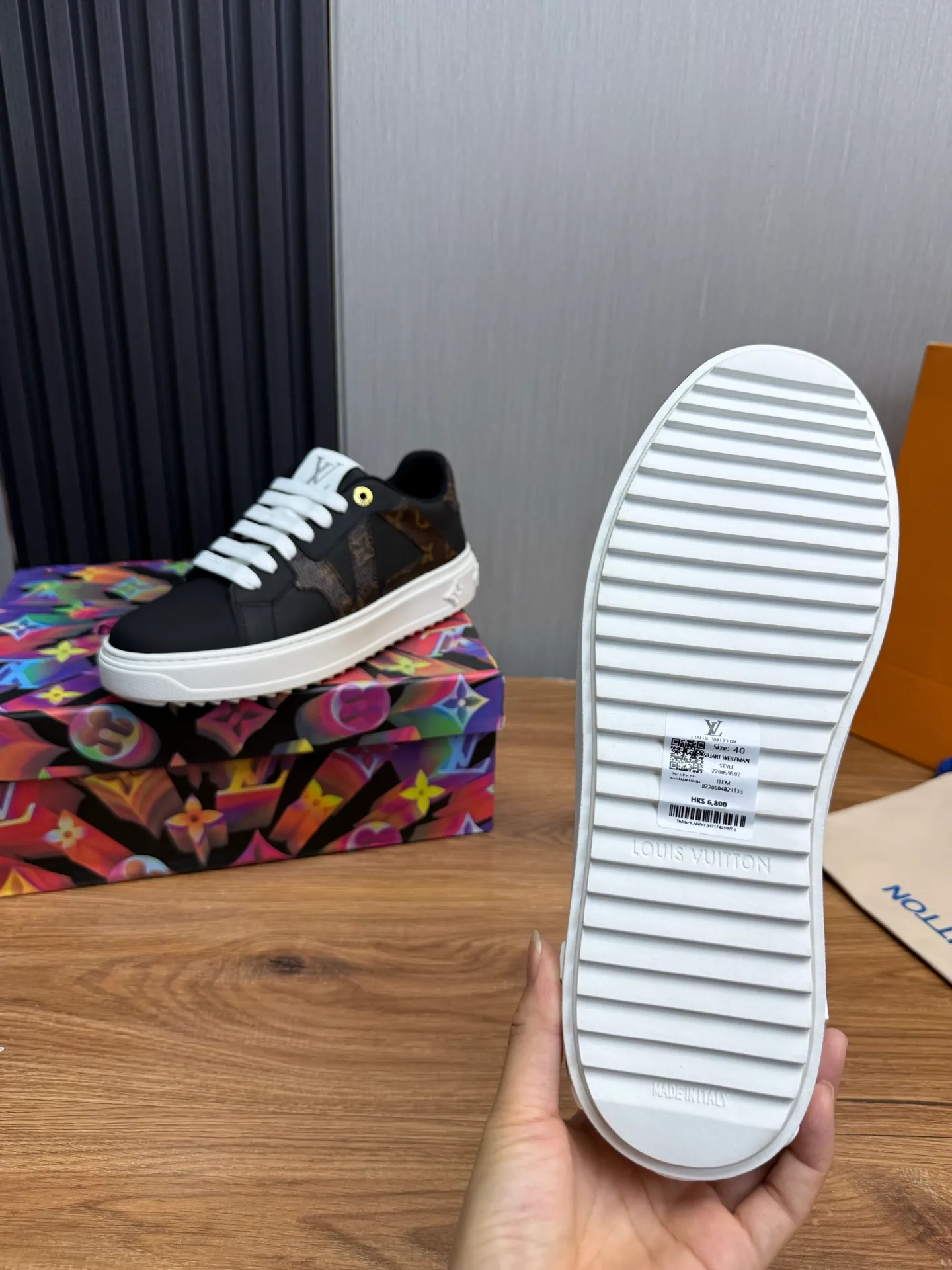 Men's shoes 💰520💰 LOUIS VUITTON [Luden Yiwei] The new trendy Lv is on the market 🎁, casual and fashionable men's shoes 👟 The upper is made of imported silk cowhide + cowhide mesh lining, the original wear-resistant rubber outsole, the version is simple and elegant, exclusive for trendy men. 38-44